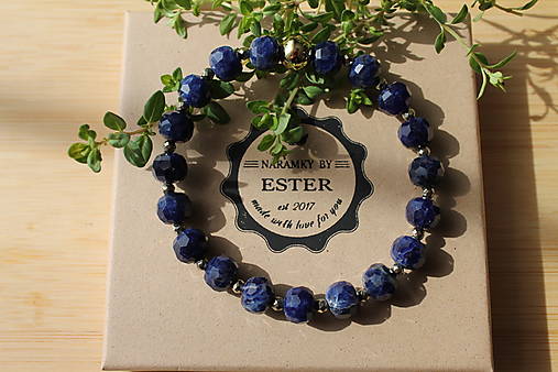 Sodalite rondelle výbrus