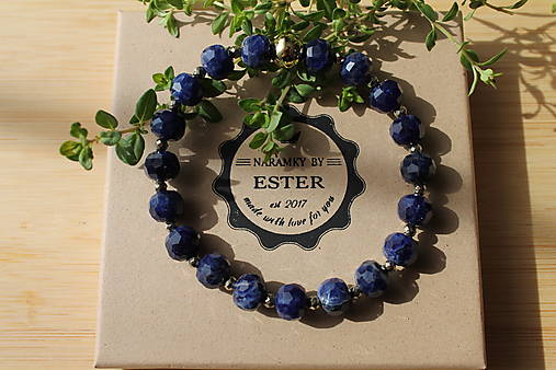 Sodalite rondelle výbrus