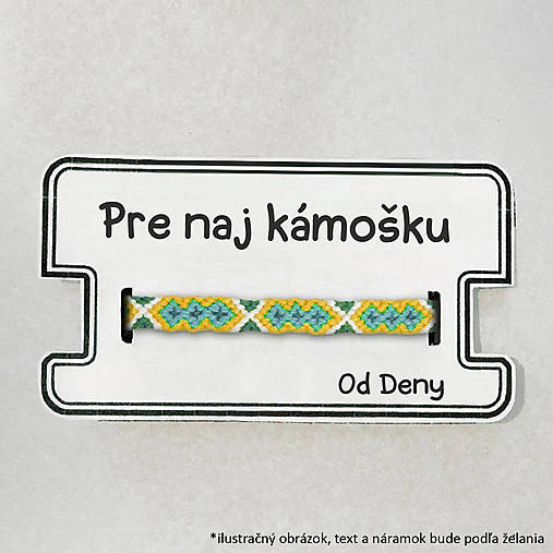 Náramky - Paranoidný náramok priateľstva na zákazku (venovanie s vlastným textom) - 18475622_
