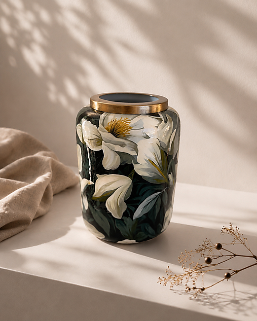 Váza keramická floral