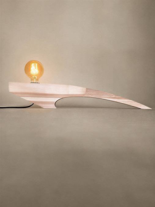 Svietidlá - NORVA · SERA III —  minimalistická lampa z jaseňa - 18467713_