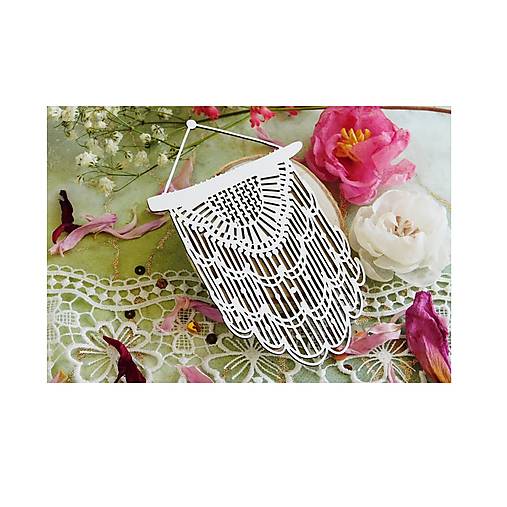 Polotovary - Lepenkový výrez – macrame záves – Kreatywna Pracownia – NM3025 - 18481118_