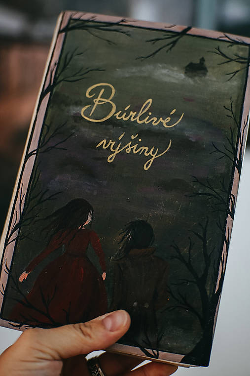 Knihy - Emily Brontë – Búrlivé výšiny (kniha s maľovanou väzbou) - 18480032_