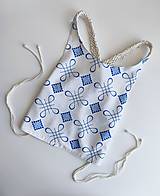  - Vyšívaný macramé top BLUE TWIST  - 18483681_