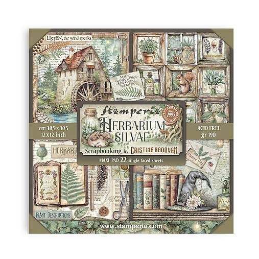 Papier - Scrapbook papier - Herbarium Silvae - Stamperia  - 12x12 Maxi - 18483574_