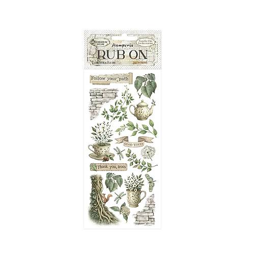 Iný materiál - Rub-on transfer Stamperia  Herbarium Silvae  DFLRB208 - 18484026_