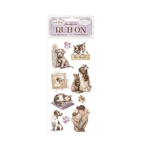 Iný materiál - Rub-on transfer Stamperia  Quiet Days  DFLRB203 - 18484287_