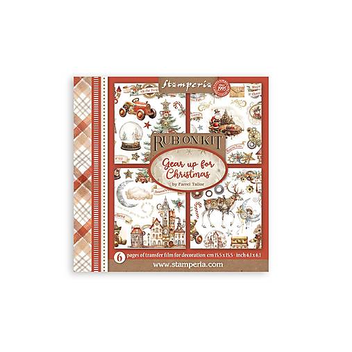 Iný materiál - Rub-on transfer Stamperia Grear up for Christmas DFLRBX03 - 18484332_
