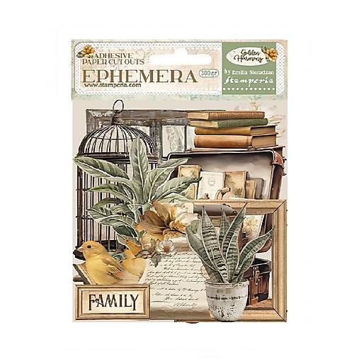 Papier - Ephemera Golden Harmony  Stamperia – papierové nálepky - 18486580_