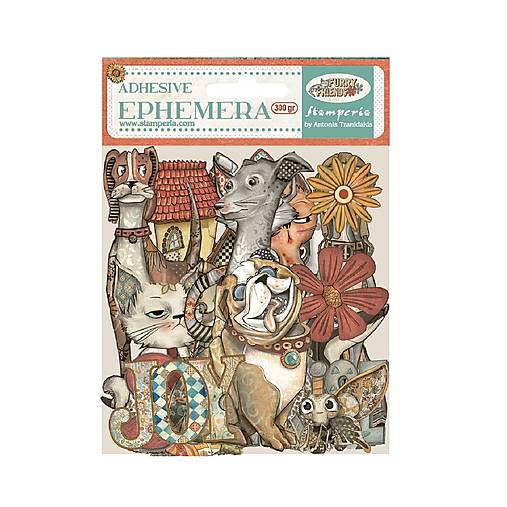 Papier - Ephemera  Furry Friends Stamperia – papierové nálepky - 18487607_