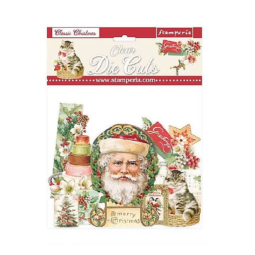 Iný materiál - Výrezy z acetátovej fólie Stamperia Classic Christmas - 18487667_
