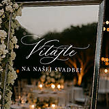 Úložné priestory & Organizácia - Svadobná nálepka Vitajte na našej svadbe - 18486679_