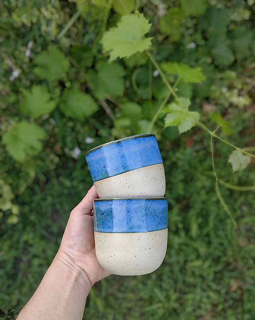 Nádoby - Šálka modré nebo (300 ml) - 18486199_