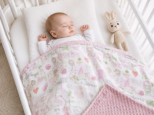 Detský textil - Minky deka garden - 18488622_