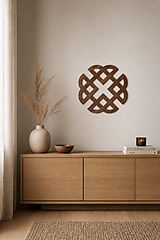 Dekorácie - Štvoritý keltský uzol na stenu - symbol spojenia a harmónie - 18488814_