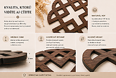 Dekorácie - Štvoritý keltský uzol na stenu - symbol spojenia a harmónie - 18488818_