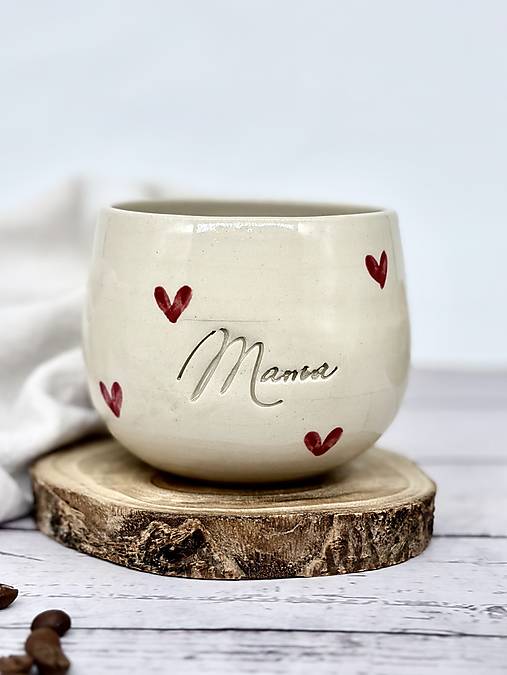 Love - pohárik latte elegán mama limited (330ml, bez uška)