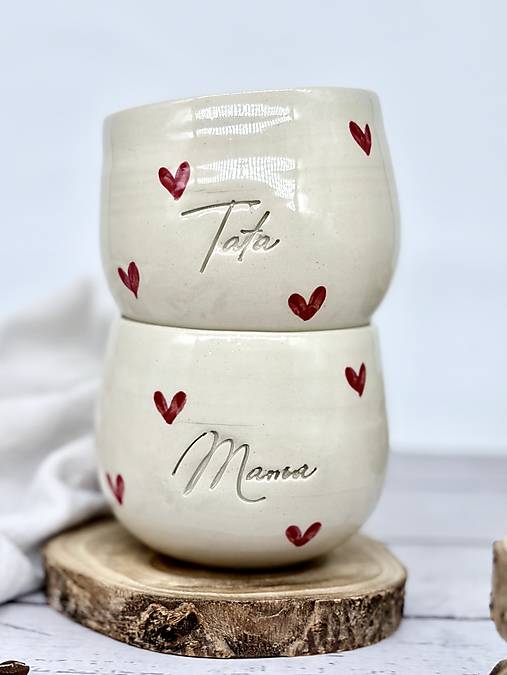 Love - pohárik latte elegán tata limited (330ml, bez uška)