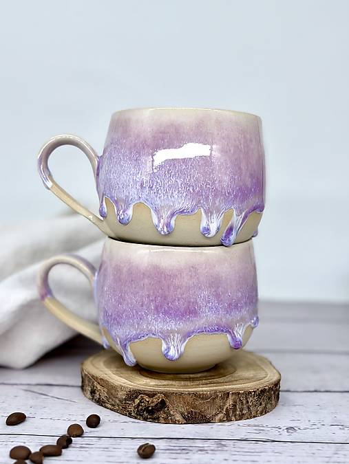 Krokus - šálka latte elegán s uškom (330ml, s uškom)