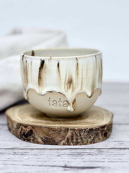 White Dream - pohárik cappuccino tata (200ml, bez uška)