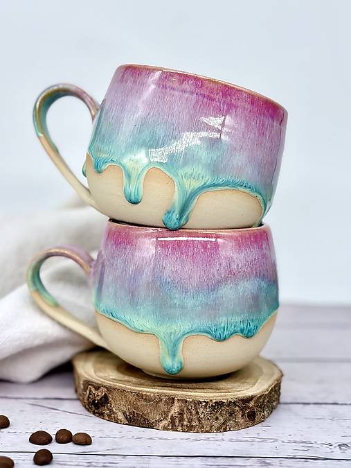 Aurora - šálka latte elegán (330ml, s uškom)
