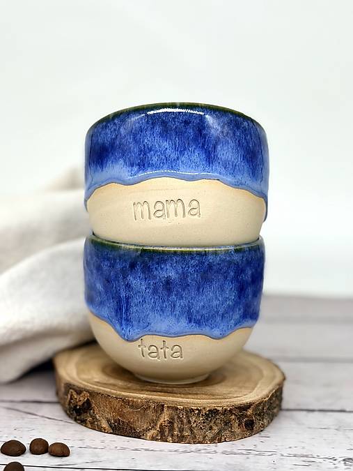 Deep Blue - pohárik cappuccino tata (200ml, bez uška)