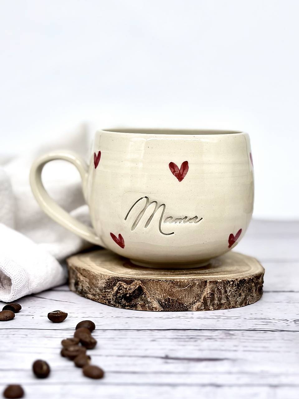 Love - šálka latte elegán mama (330ml, s uškom)
