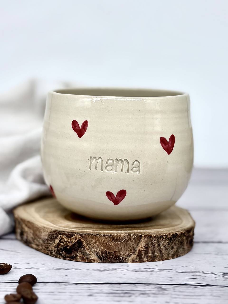 Love - pohárik latte elegán mama (330ml, bez uška)