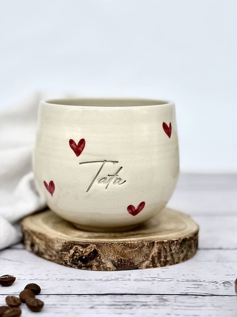 Love - pohárik latte elegán tata limited (330ml, bez uška)