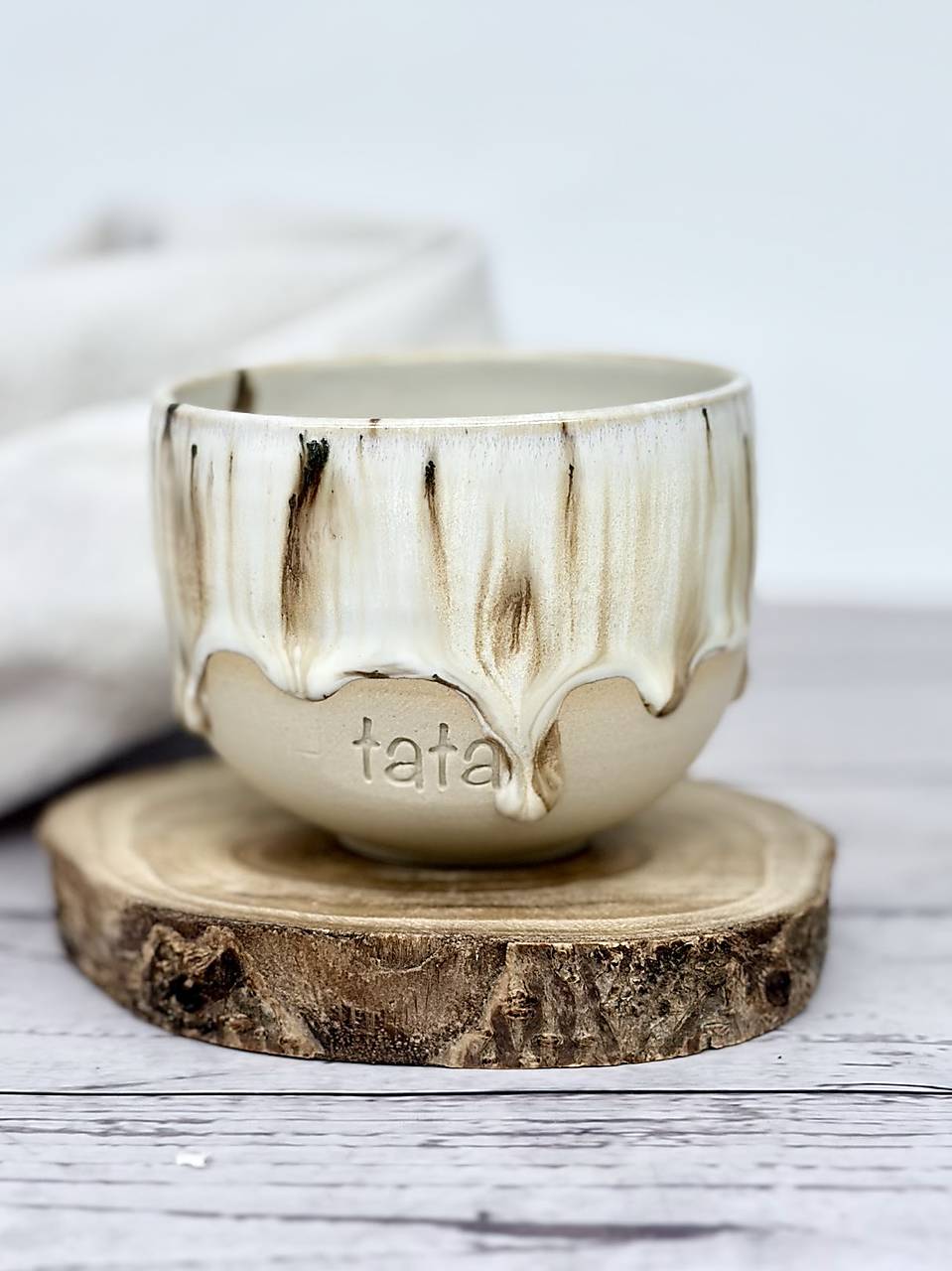 White Dream - pohárik cappuccino tata (200ml, bez uška)