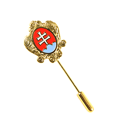 Pánske doplnky - Ihla do klopy saka so slovenským štítom - 18492439_
