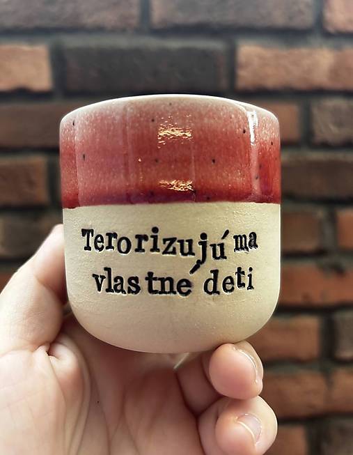 Vlastný text 180ml pohárik