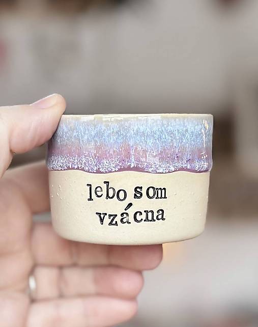 Vlastný text 100ml pohárik