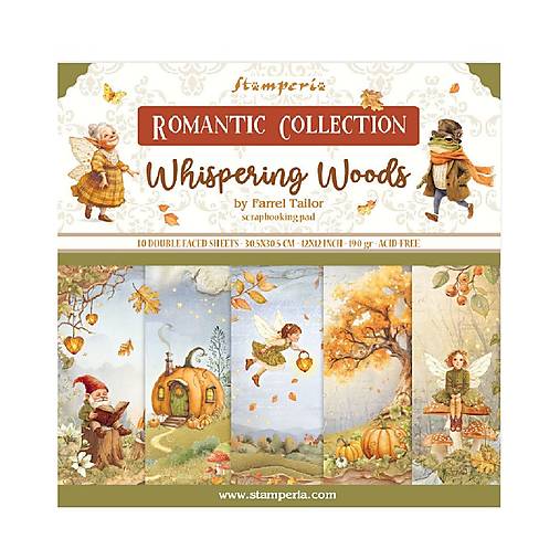 Papier - Stamperia Scrapbook papier Whispering Woods 12 x 12 - 18494902_