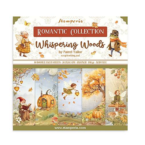 Papier - Scrapbook papier - Whispering Woods - Stamperia  - 8x8 - 18494929_