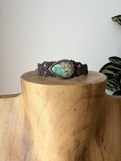 Náramky - Zemitý Macrame náramok- shatuckit - unisex - 18494609_