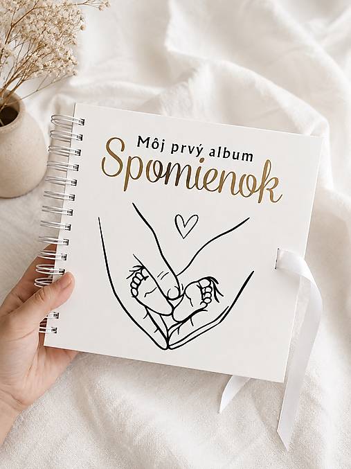 Detské doplnky - Môj prvý album spomienok | Detský fotoalbum na vlepovanie fotografií - 18496682_