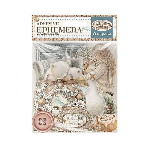 Papier - Ephemera  White Christmas Stamperia – papierové nálepky - 18496929_