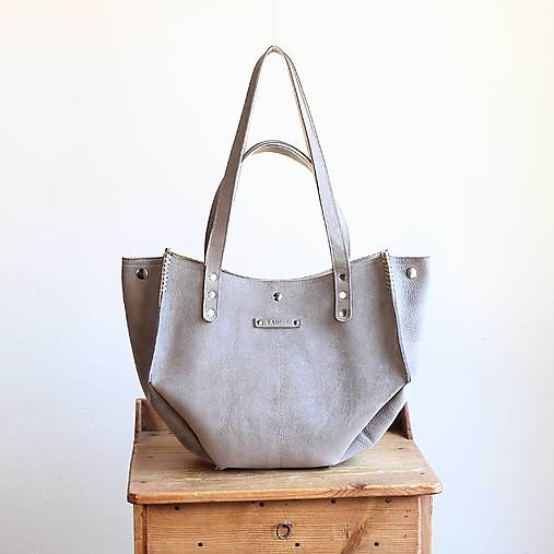 Veľké tašky - Kožená shopper-ka AMOLIA No.3 - 18499337_