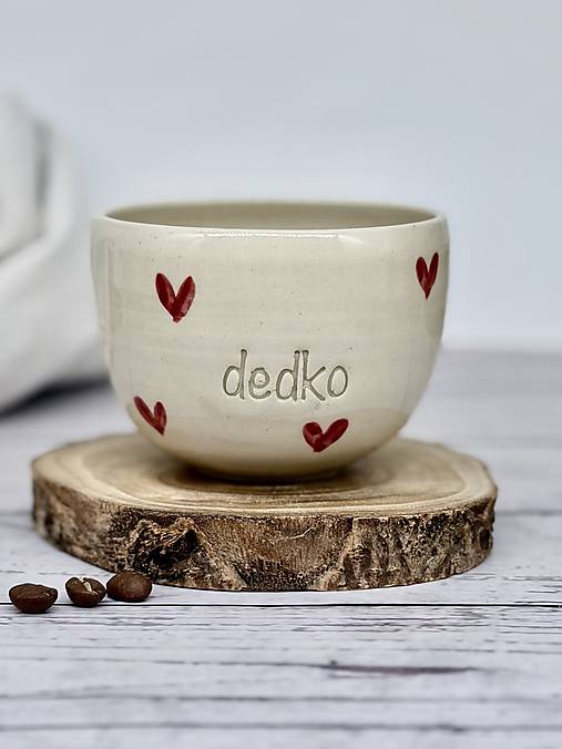 Love - pohárik cappuccino dedko (200ml, bez uška)