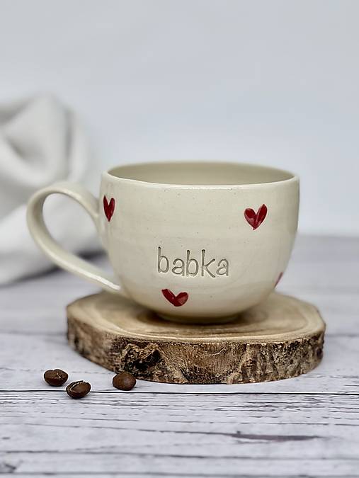 Love - šálka cappuccino babka (200ml, s uškom)