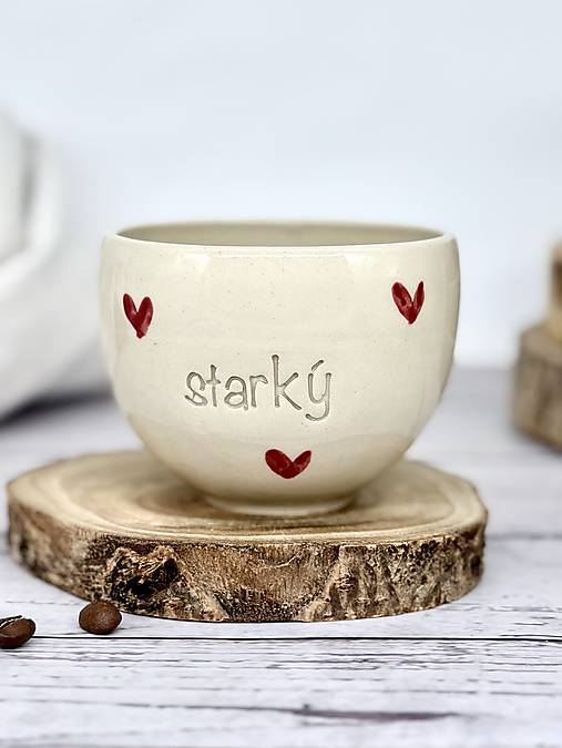 Love - pohárik cappuccino starký (200ml, bez uška)