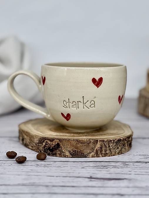 Love - šálka cappuccino starká (200ml, s uškom)