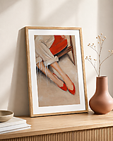 Grafika - Red Shoes grafika (30x40cm) - 18499896_