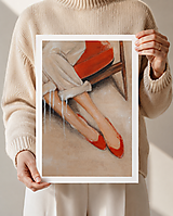 Grafika - Red Shoes grafika (30x40cm) - 18499900_