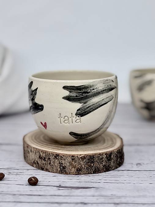 Flow - pohárik cappuccino tata (200ml, bez uška)
