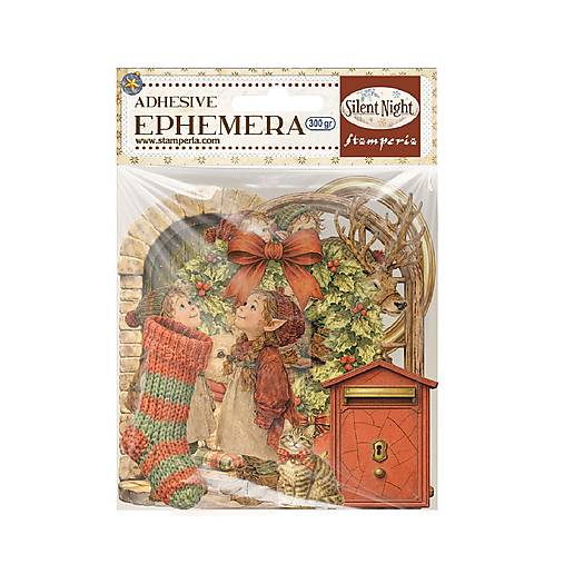 Papier - Ephemera  Silent Night  Stamperia – papierové nálepky - 18502632_