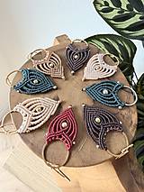 Náušnice - Macrame hojdavé náušnice (Farba na želanie) - 18502909_