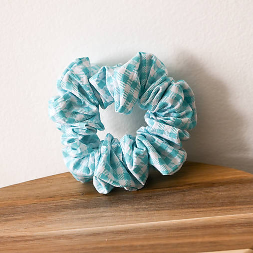 Bavlnená/Ľanová scrunchies gumička do vlasov