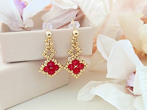 Náušnice Swarovski Crystals visiace